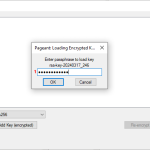 Enter the passphrase