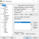 PuTTy create profile folder Image 1
